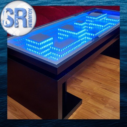 SR Aqurium Pure White Led Infinity Table, IP54, 220