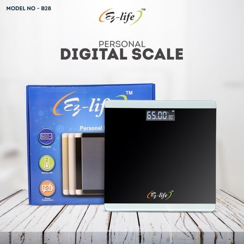 Ez-Life Digital Personal Weighing Scale, Battery, Model Name/Number: B-28