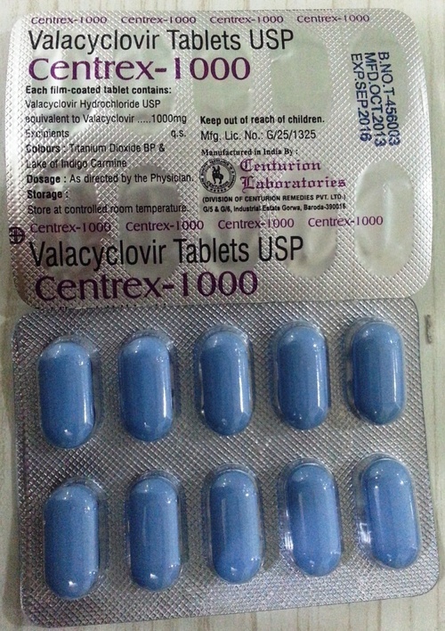 Valacyclovir Tablet, Centrex, Centurion
