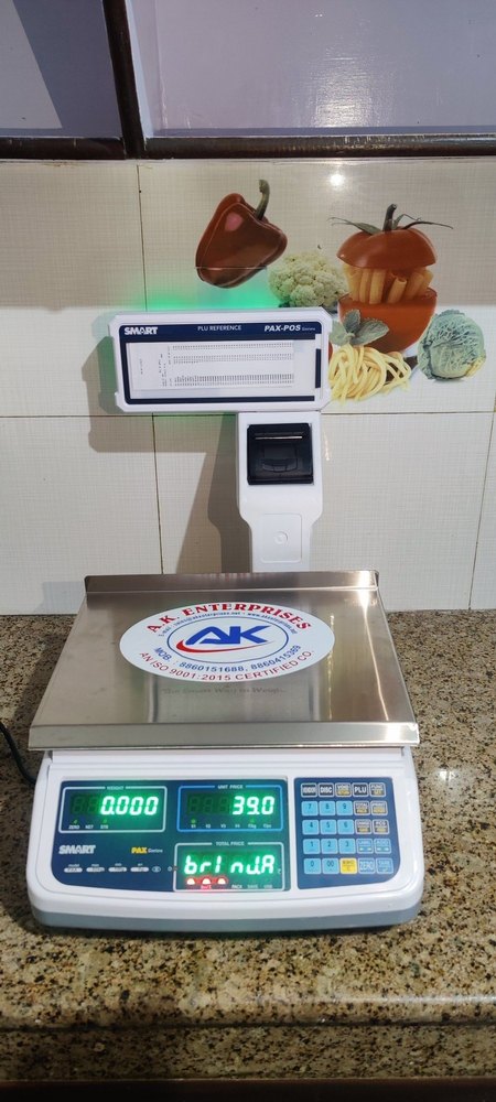 Abs/ss Smart POS Printer Scale, Model Name/Number: Pax-pos, Accuracy: 5gm