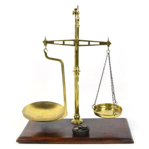 Brass Beam Balance Scale