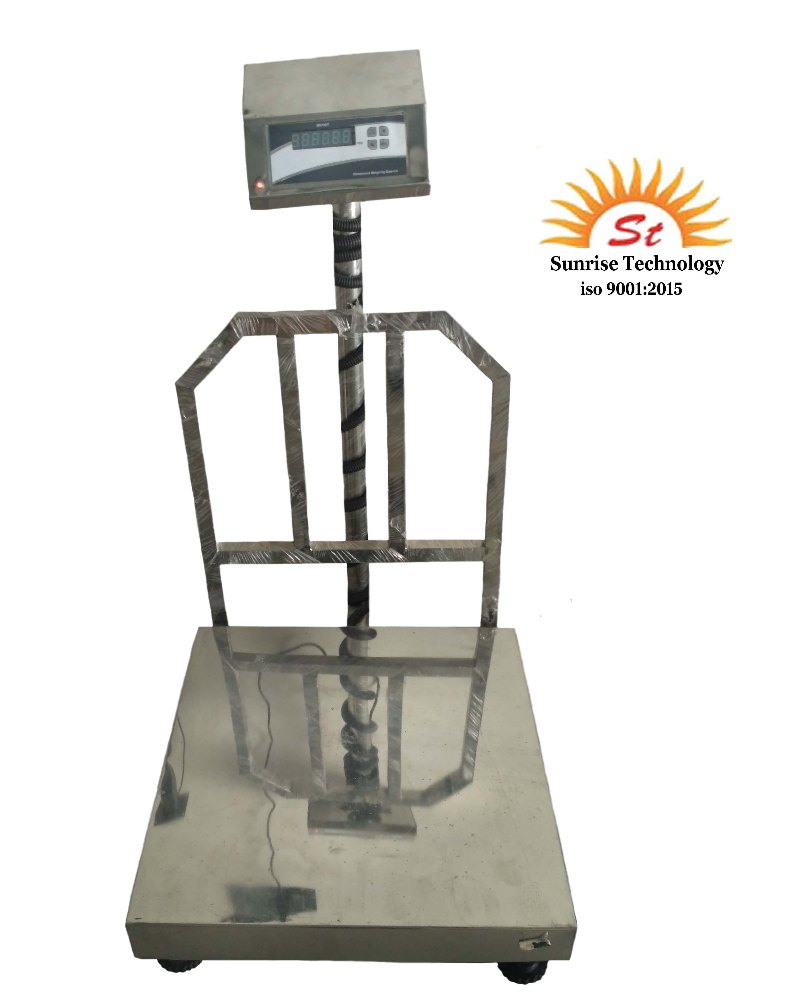 SUNRISE External 500X500 SS 304 PLATFORM Scale - 200KG, For Industrial, Pan Size: 500 X500 MM