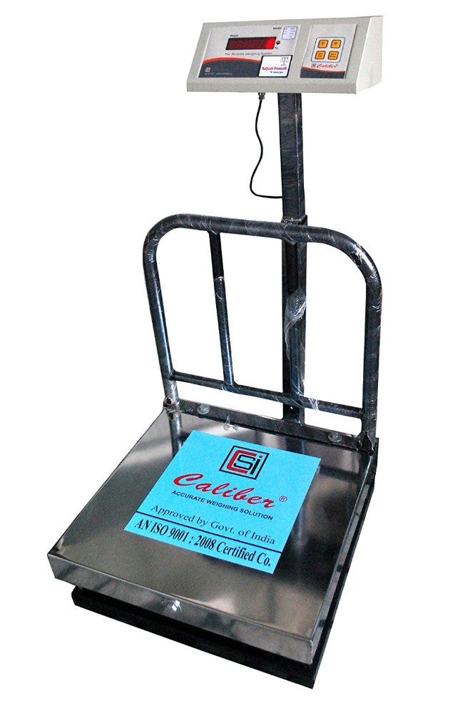 Fully Automatic SS Platform Scale 100kg, For Industrial, Pan Size: 400*400 Mm