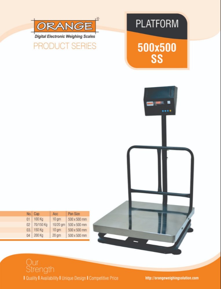 Black/ Grey SS Platform Scale
