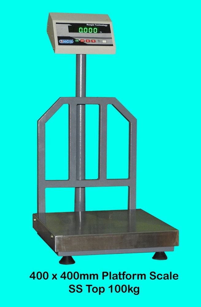 Reagle SS Top Platform Scale, Capacity: 100 Kg, Pan Size: 400x400 Mm