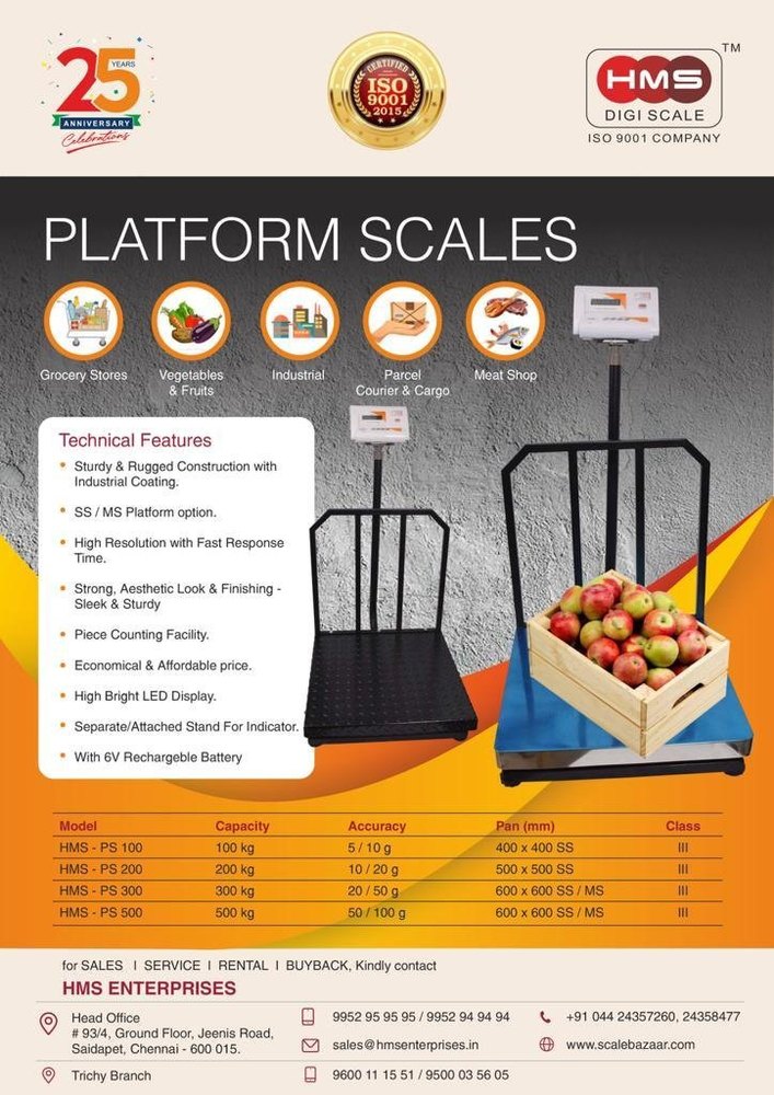 Hms Enterprises Weight Platform Scales