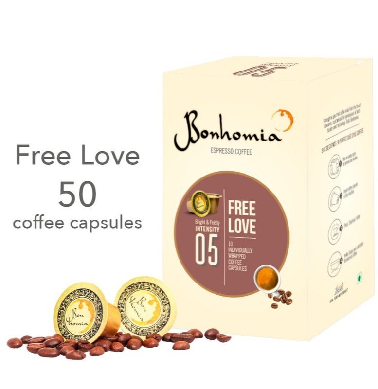 Bonhomia Coffee Capsules Free Love- Expresso 100Pcs