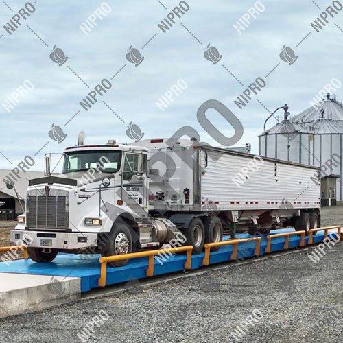 Nipro IS 2062 Grade Steel Container Terminal Weighbridge, Weighing Capacity: 200 Ton