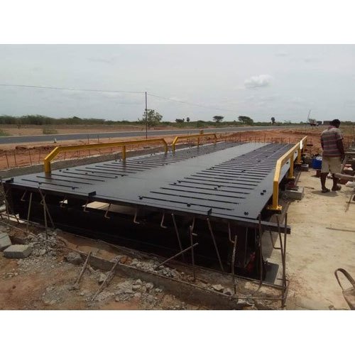 Electronic Mild Steel Concrete Platform Weighbridge, Weighing Capacity: 50 Ton