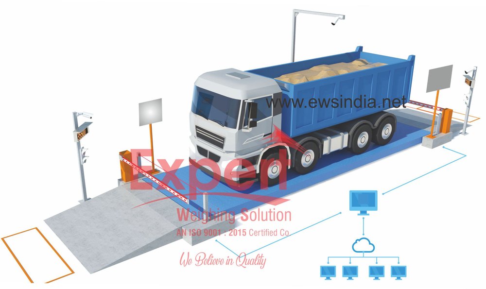 Computerized Mild Steel Unmanned Weighbridge, For Industrial, Weighing Capacity: 0 To 200 Mt