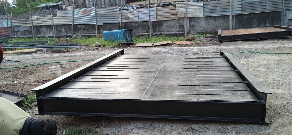Mild Steel Modular Electronic Weighbridge, Weighing Capacity: 10 Mt To 150 Mt
