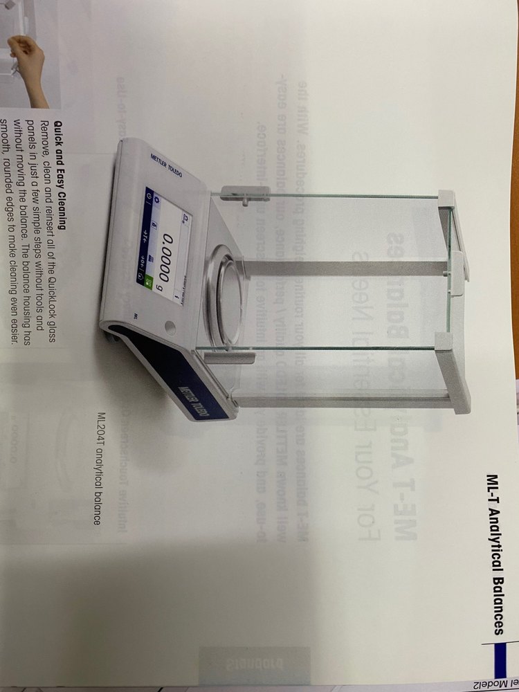 Fully Automatic Table Top Scale ML-T Series Mettler Analytical Balance ML Series Ml204t, Capacity: 220GM, Accuracy: .1mgm