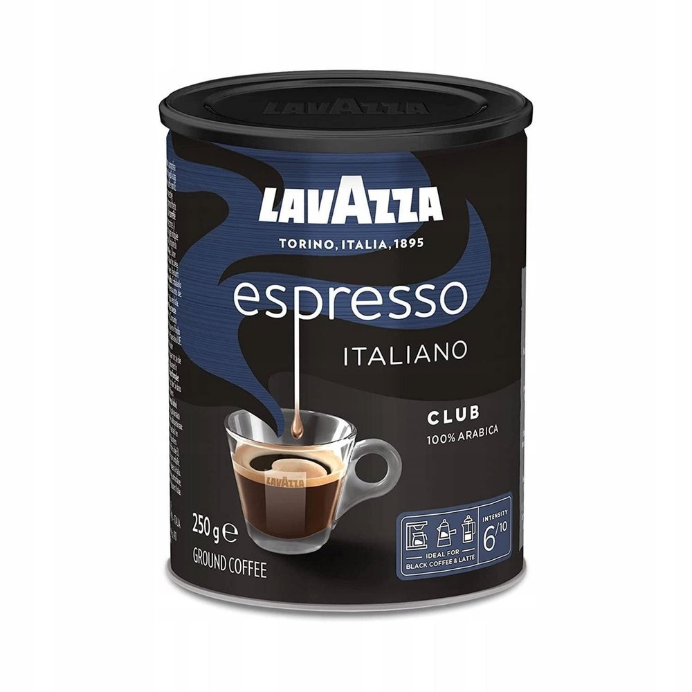 Lavazza Club Italy\'\'s Favourite Ground Coffee, 100% Premium Arabica, 250g