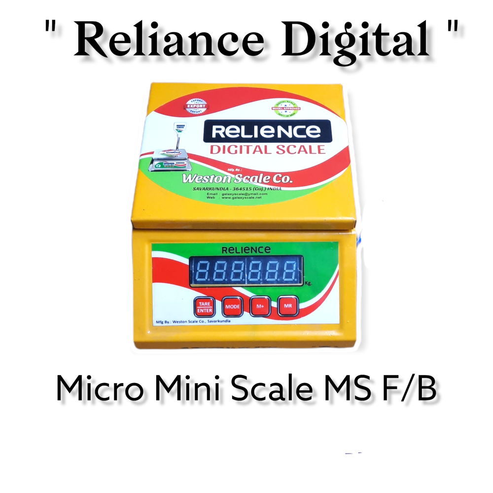 Relience External Digital Weighing Scale, Capacity: 5kg, Accuracy: 1gm