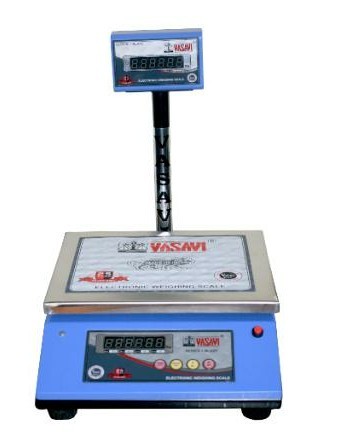 VASAVI Mild Steel Table Top Digital Scale, For Business, Size: 300x250mm