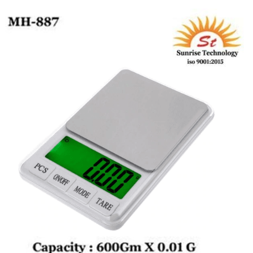 MH-887 Electronic Digital Scale 600 Gm, Accuracy: 0.01 Gm