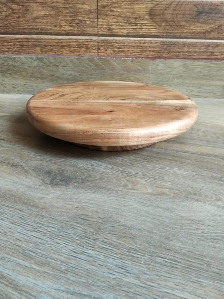 Wooden Cake Turntable Lazy Susan Rotating Y Turntable Wood Cake Turntable