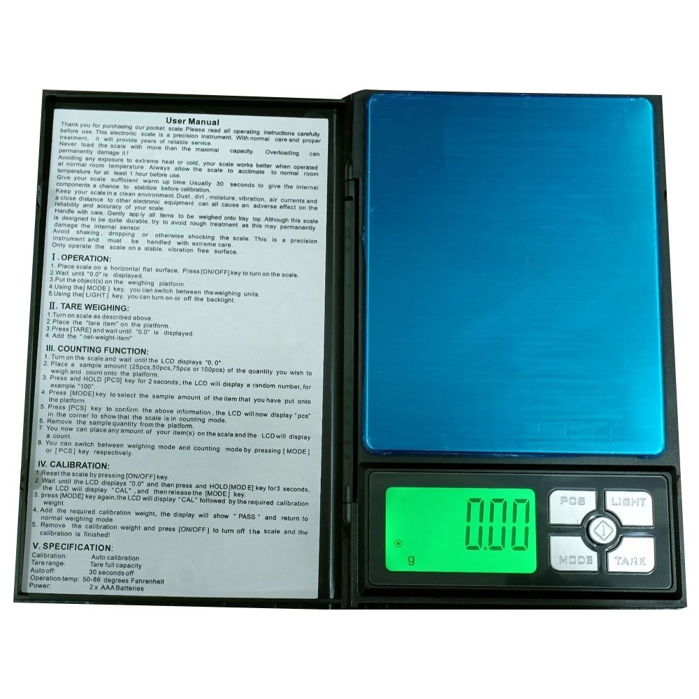 Sunrise 600gm Notebook Pocket Scale, Capacity: 300gm, Accuracy: 0.01 mg