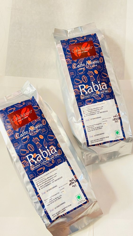 Rabia Roasted Coffee Beans 100%, Grade: Aaa, Packaging Type: 500 Gms ( 1kg- 2 Pckts)
