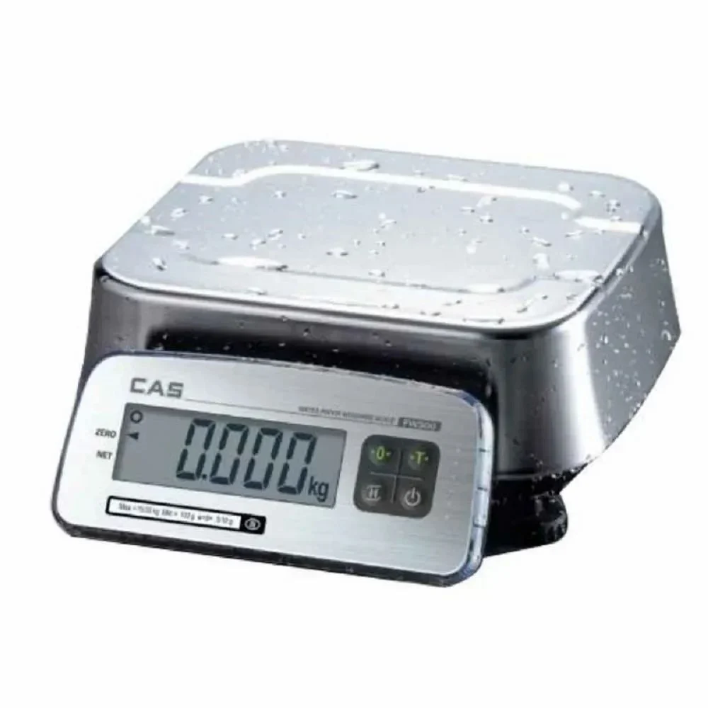 Fully Automatic Cas FW500 Series Waterproof Scale, Capacity: 3/6/15kg, Accuracy: 0.1/0.2/0.5gm