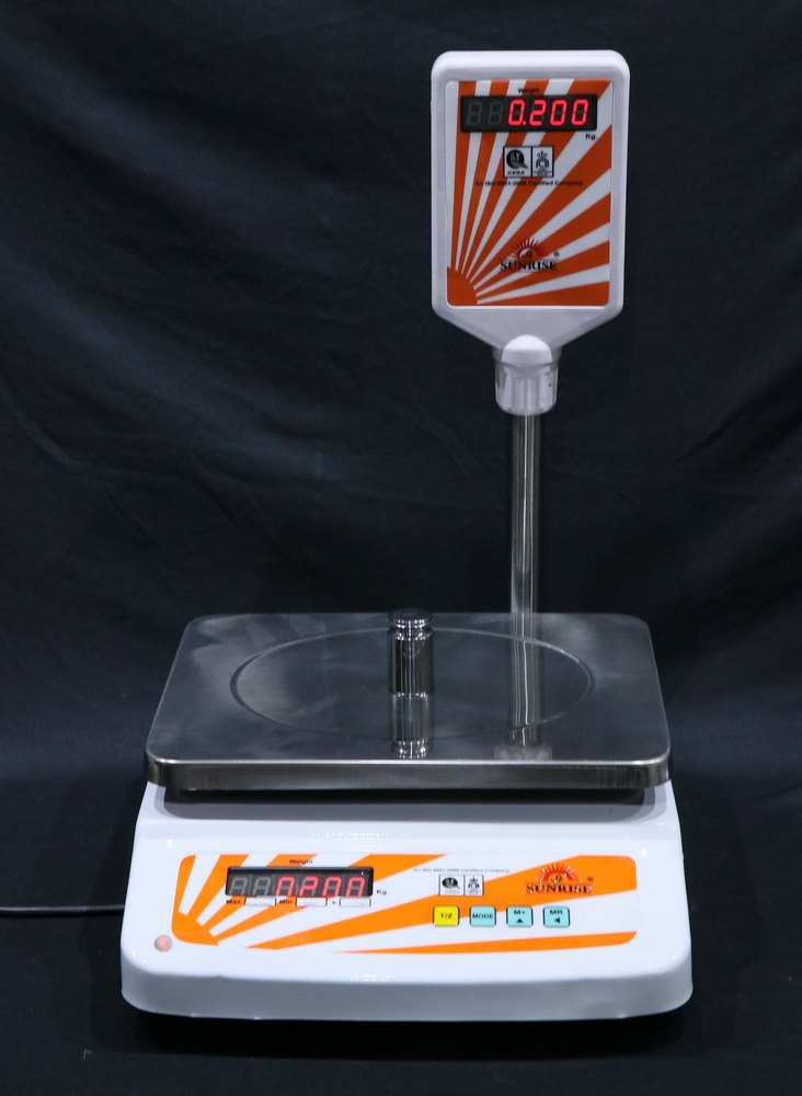 Sunrise Mild Steel MS Table Pole Top Scale, For Weighing, Model Name/Number: St-ms