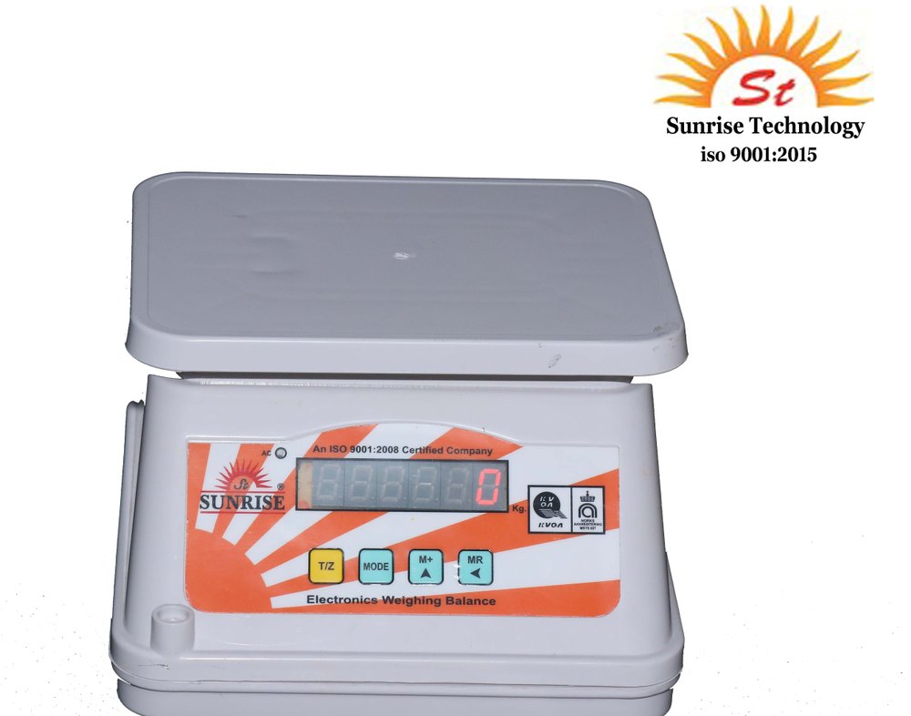 Sunrise ABS Mini Dust Proof Table Top Scale 10/20 Kg, For Weighing, Model Name/Number: DP-20