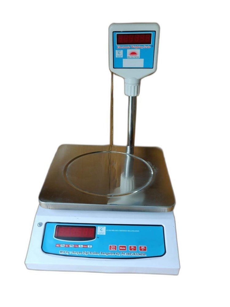 Steel Digital Table Top Weighing Scale, Capacity: 10-15 kg