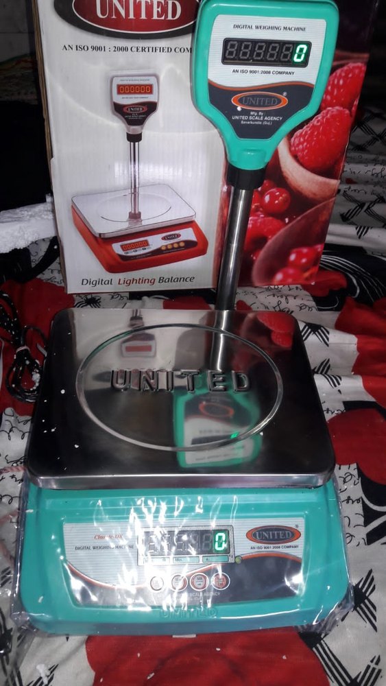 United Table Top Weighing Scale, Size: 250/300 Mm, Capacity: 30 Kg