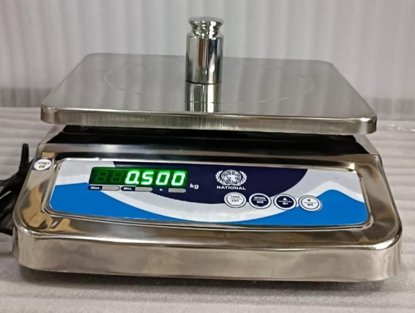 National Stainless Steel Ms Table Top Scale, Model Name/Number: Nssb, Capacity: Upto 30 KG