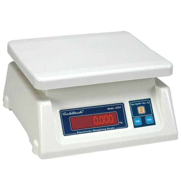 Dolphin ABS Plastic Counter Weighing Scales- Goldtech, Capacity: 10 To 20kg