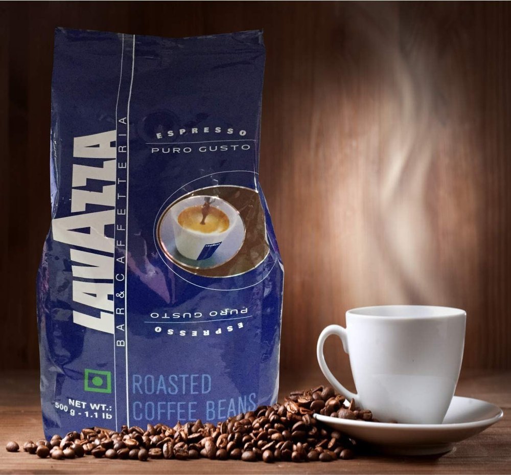 Lavazza Puro Gusto Roasted Coffee Beans, For Home, Packaging Type: Packet