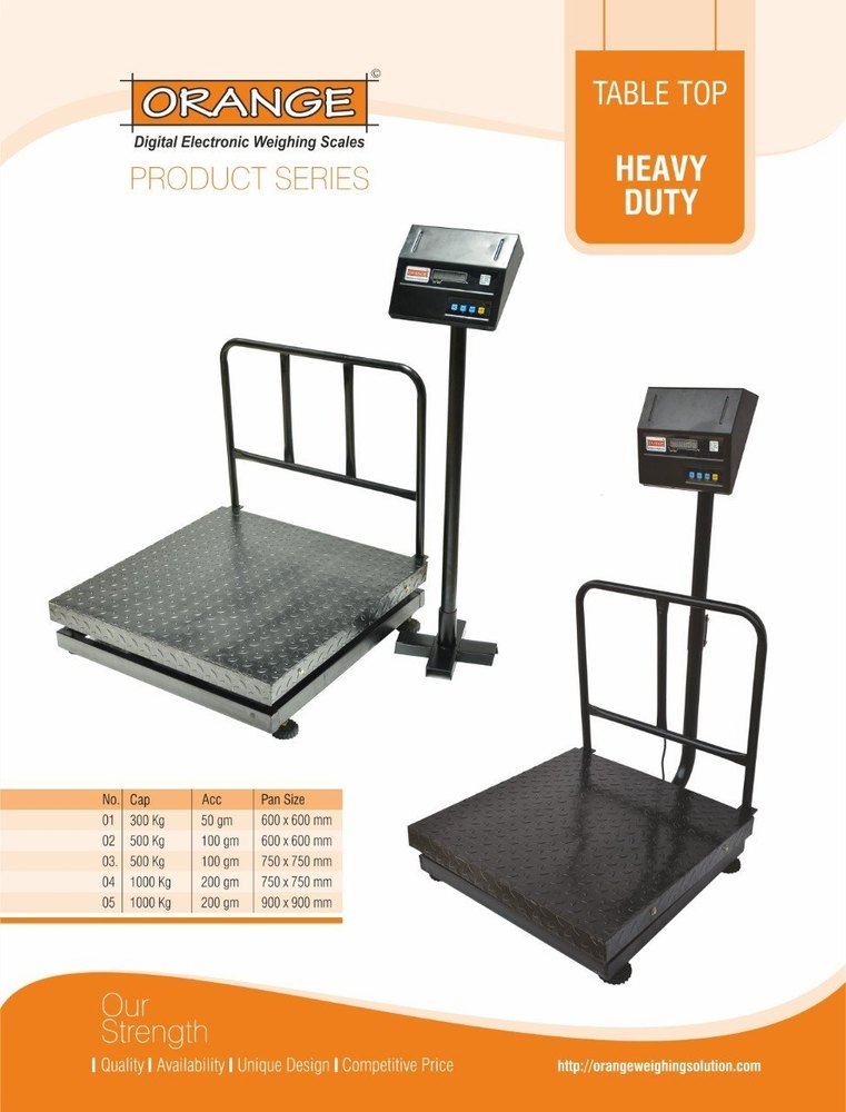 Manual Mechanical Platform Scale, Capacity: 100-1000kg