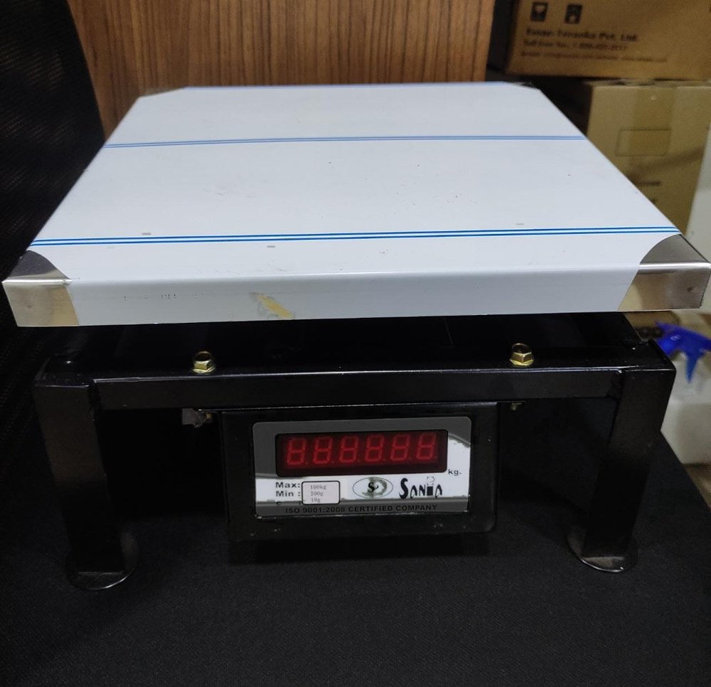 SANIYA Stainless Steel Floor Scale / Chicken Scale, Size: 30*30 cm, Capacity: 100Kg