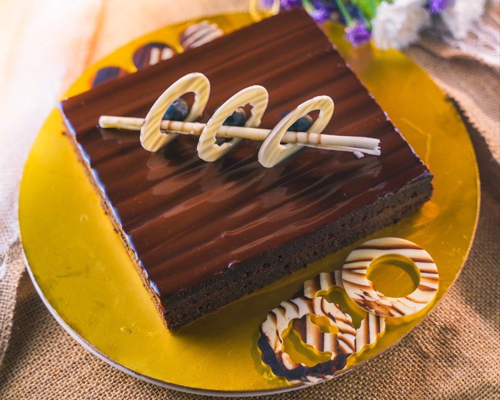 Chocolate Rectangular Death By Bliss Cake, For Birthday Parties