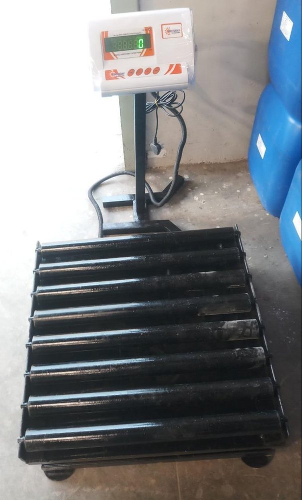 Abhyuday Mild Steel Platform Scale With Roller For Industrial, Capacity: 300kg