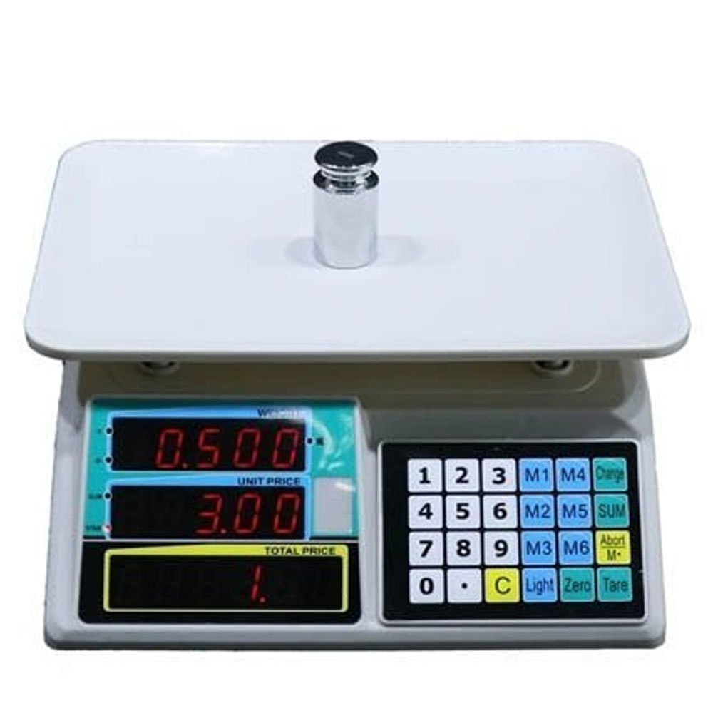 Sunrise Stainless Steel 60 Kg 5Gm Digital Price Computing Weighing Scale, Size: 360 X 250 mm
