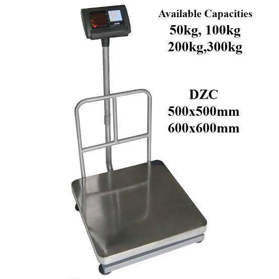 Stainless Steel Free Standing Counting Scale, Size: 500 X 500 mm