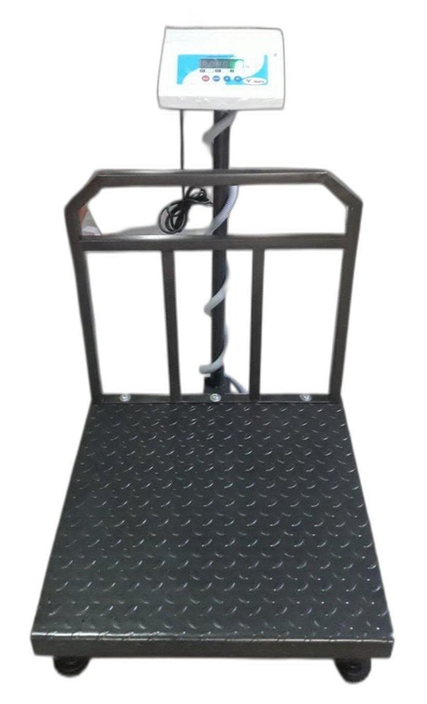 WEIGH24 Mild Steel Electronic Platform Weighing Scale, Size: 24*24inch Starting, Capacity: 300Kg