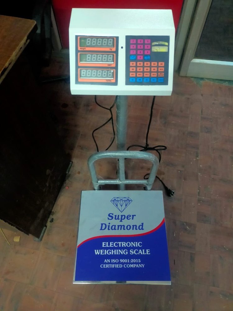 Super Diamond Stainless Steel Platform Counting Platform Scale, Size: 400 X 400 mm, Capacity: 100 kg