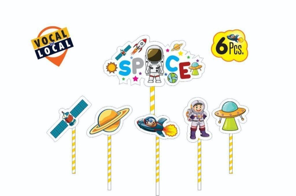 Character Wise Space Theme Decora, Packaging Size: 6 Pieces, Weight: 5 Gm