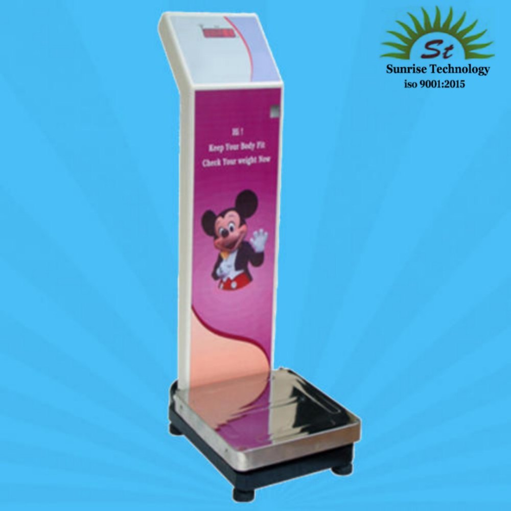 Sunrise Digital Coin Operated Weigh Scales, Weighing Capacity: 130 Kg, 100 Gm