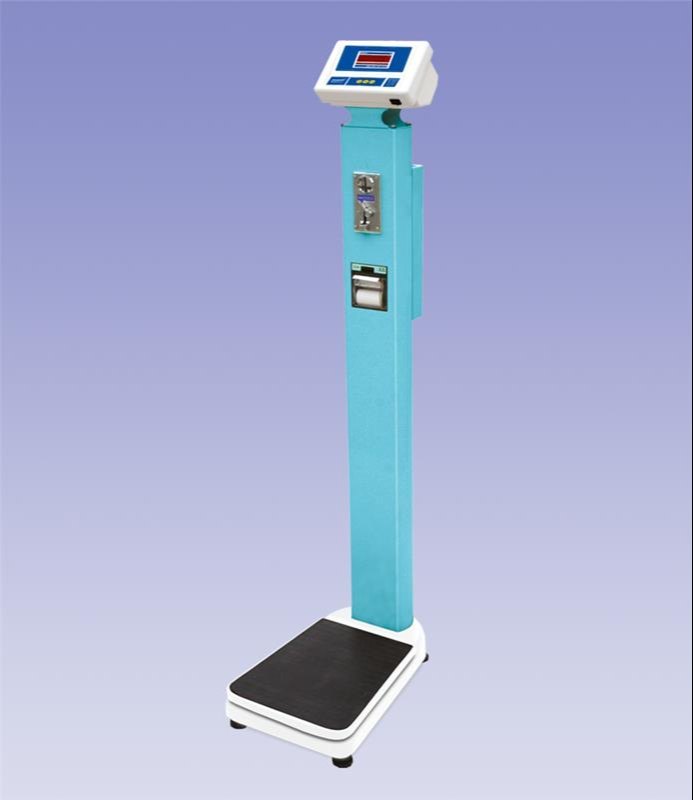 Phoenix Digital Adult Weighing Machine with coin operator and printer, Weighing Capacity: 200kg, 100g
