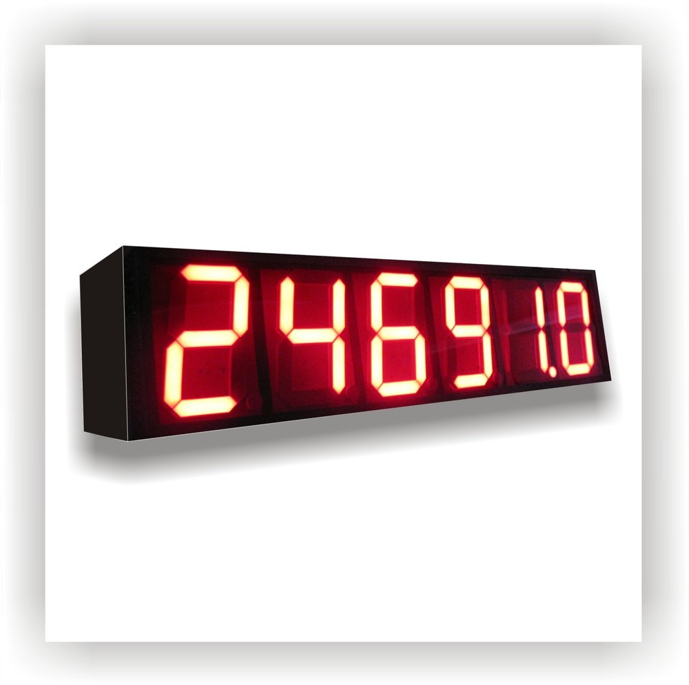 Mild Steel LED Jumbo Display for Weighbridge, Input Voltage: 230V, Dimension: 2.3 Inches