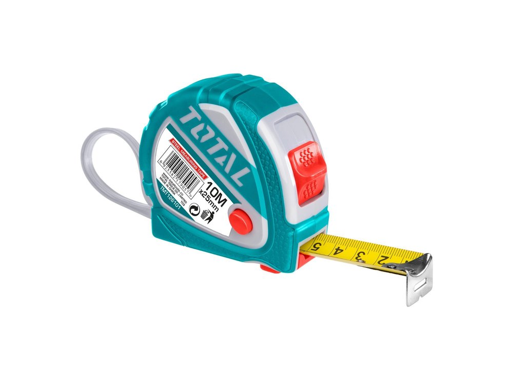 TOTAL TOOLS STEEL MEASURING TAPE TMT126681, Length & Width:8mx25mm, Size: 8M