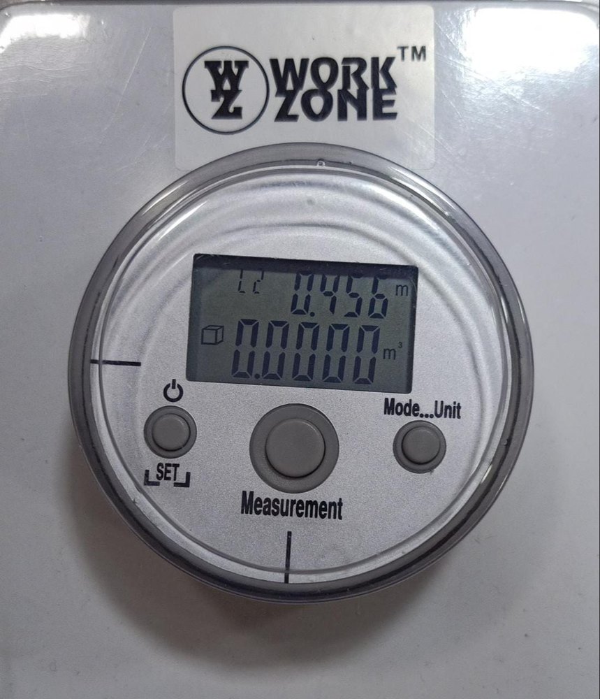 WORKZONE ROLLER DIGITAL MEASURING TAPE, For Measurement, Size: 0 To 3.6 Meter