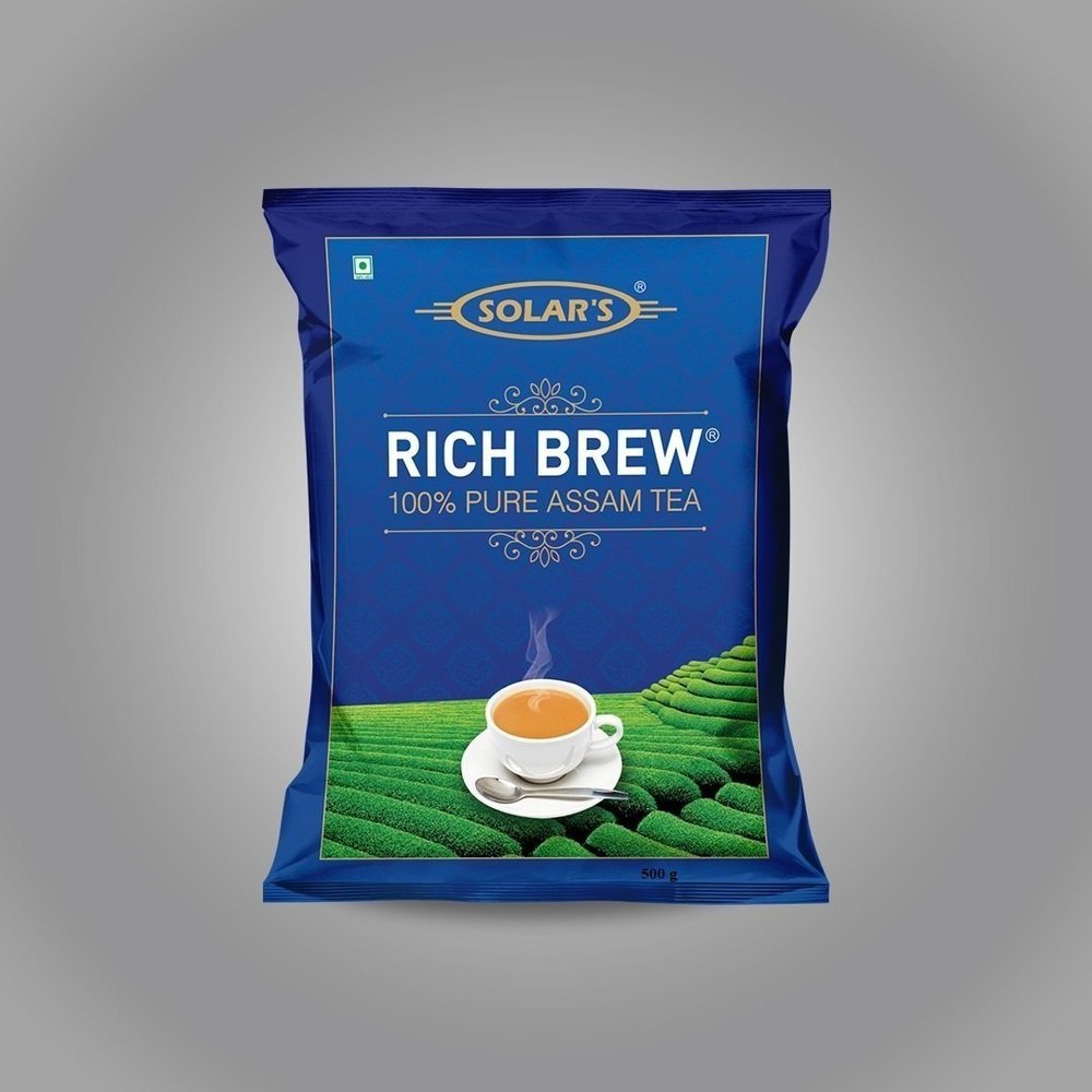 Solar\'s Packet 500g Rich Brew Pure Assam Tea, Powder, Grade: Premium