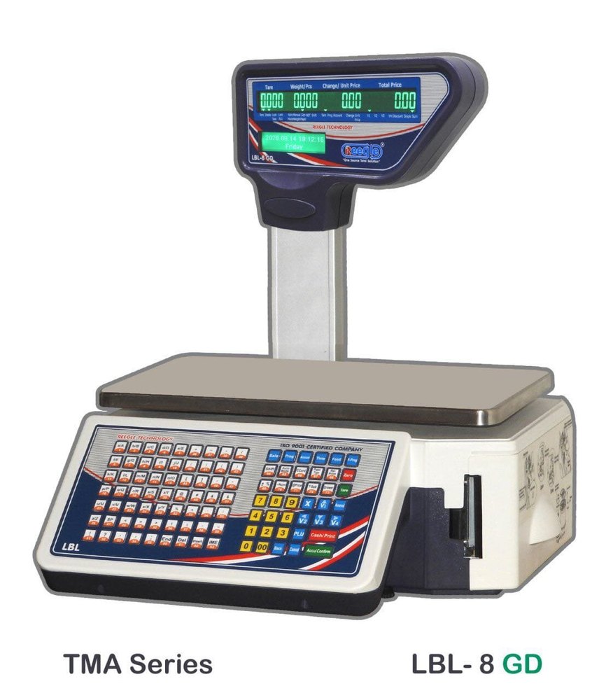 Reegle LBL-8GD Label Printing Scale, Accuracy: 5gm