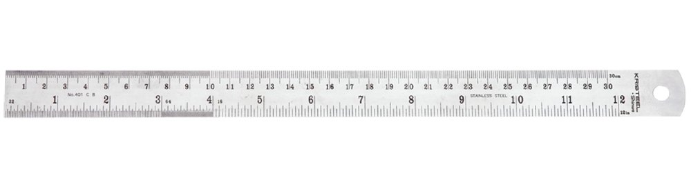 Kristeel Steel Scale Metric and English
