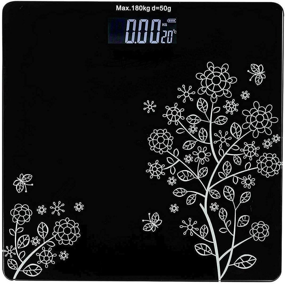 Nika Enterprise LCD Digital Bathroom Weighing Scale & Thick Tempered Glass, Size: 30x25 Inch