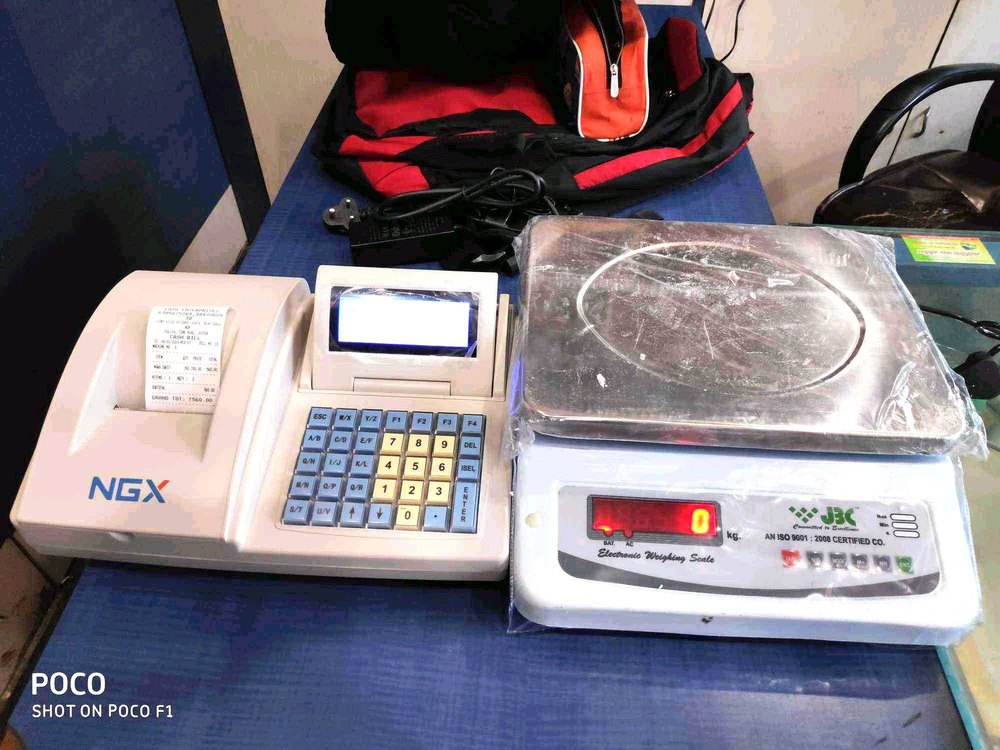 Semi-Automatic Billing Printing Scale Pos, For Supermarket